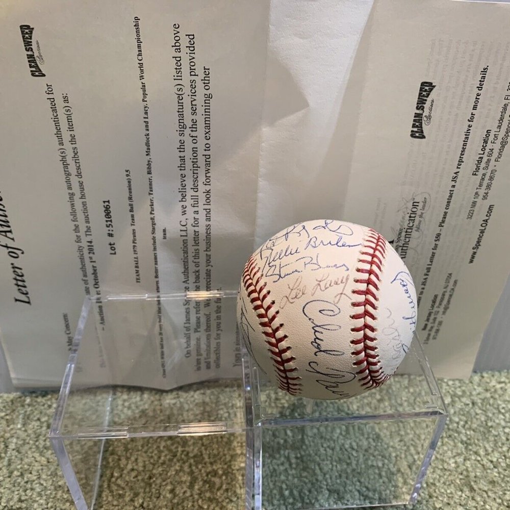 JSA LOA COA 1979 Pittsburgh Pirates Team 20 - Signed Baseball Autographed Ball!!